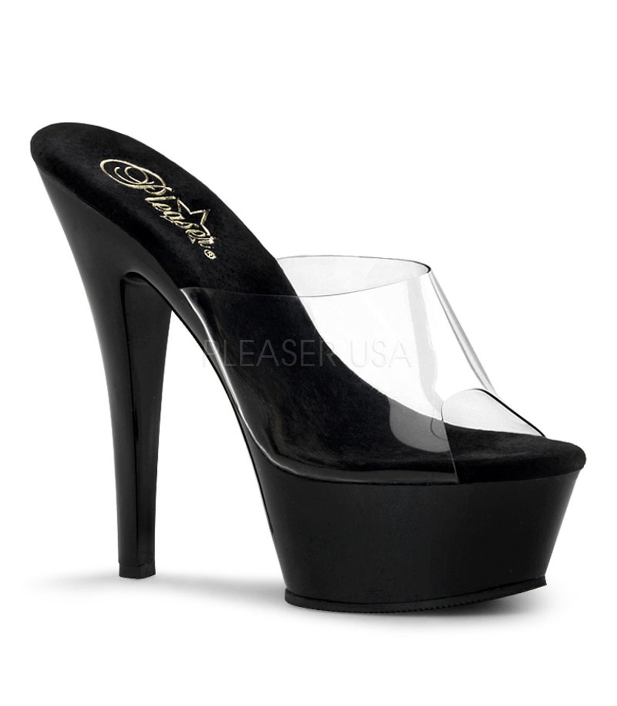 PLEASER KISS-201 KLAR/SCHWARZ